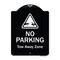 Signmission Designer Series-No Parking Tow Away Zone With Graphic, 24" x 18", BW-1824-9815 A-DES-BW-1824-9815 - alternate 1